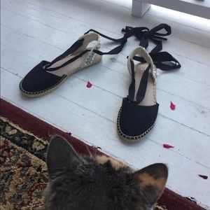 Espadrille Tie Up Sandals Designer Shoe Warehouse